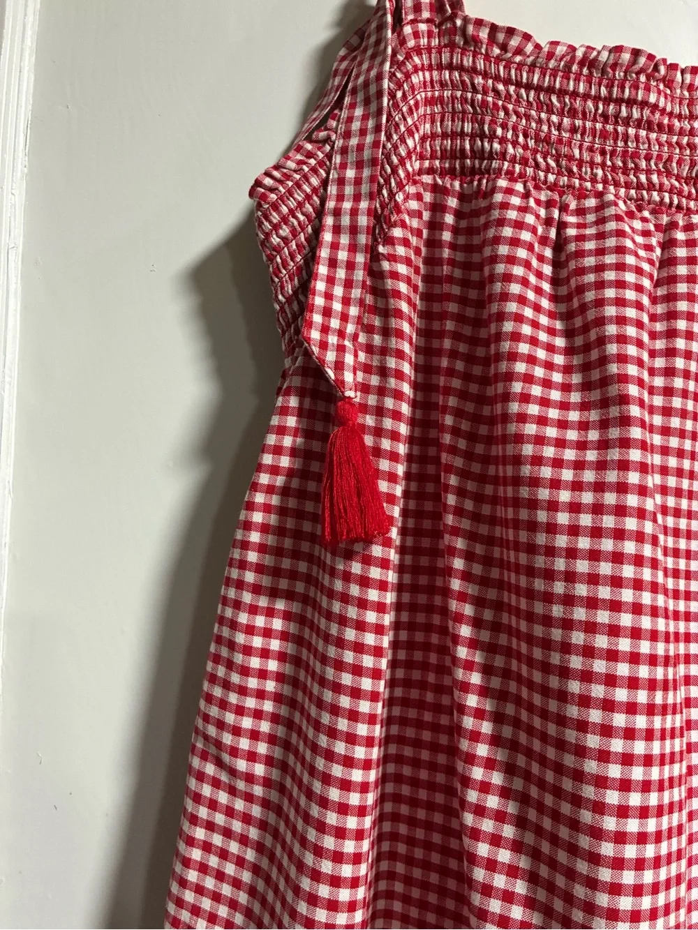 Old Navy Red and White Gingham Dress - Picture 6 of 6
